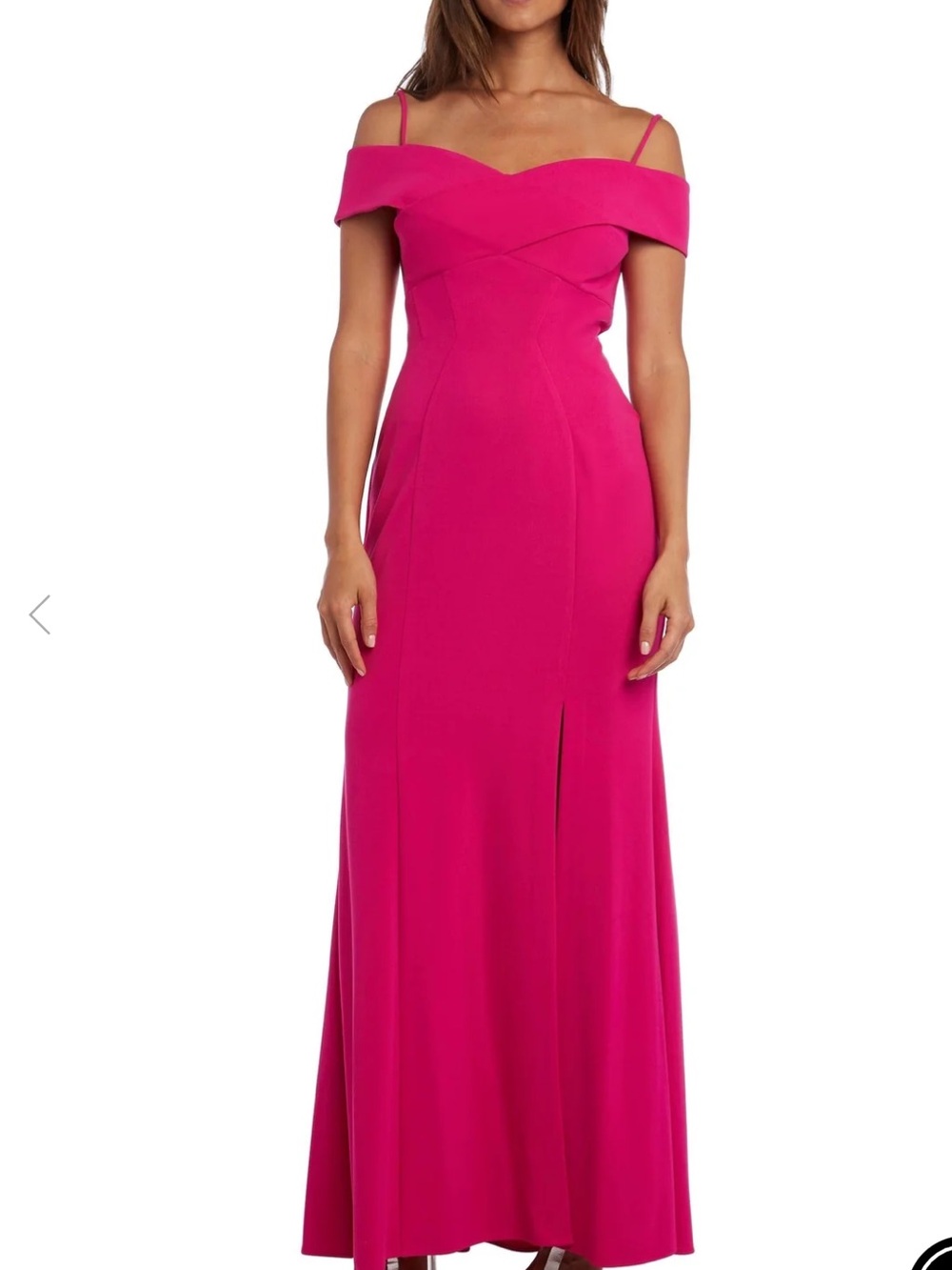 Nightway Fuchsia Off-The-Shoulder Formal trumpet Gown - Size 6